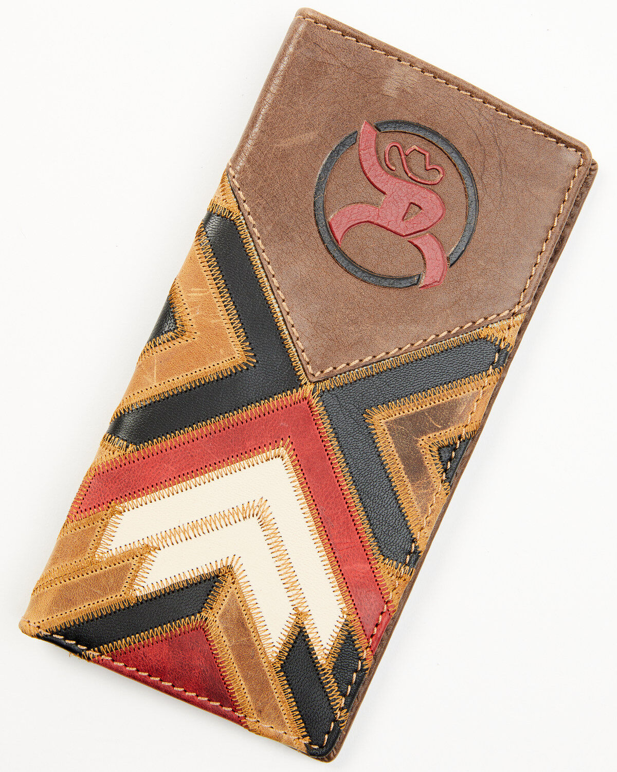 Hooey Men's Brown Patchwork Overlay Rodeo Wallet 1 145706-hooey-men-s-brown-patchwork-overlay-rodeo-wallet-1.jpg