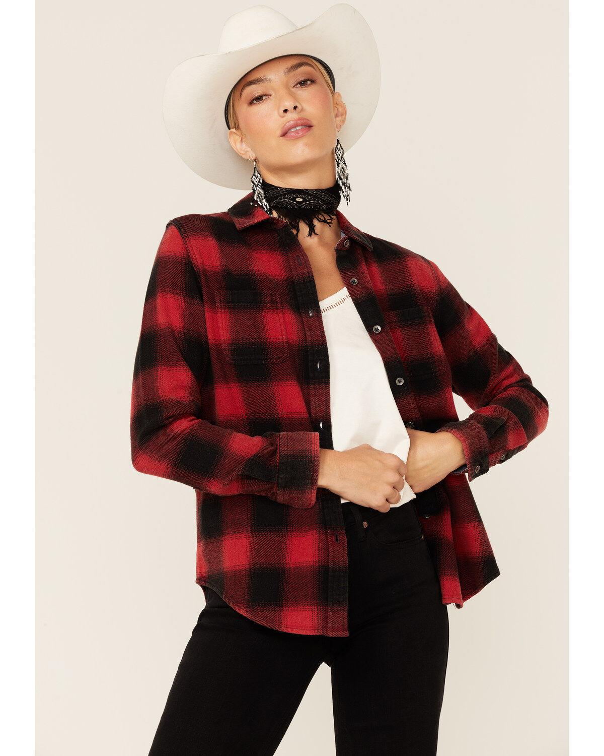 Flag & Anthem Plaid Print Full Sleeve Shirt