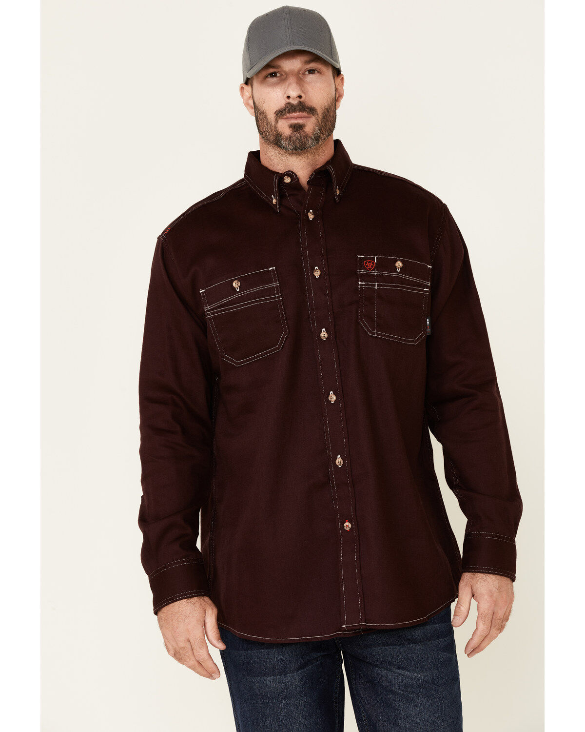 Ariat Men's FR Solid Long Sleeve Button Down Work Shirt 1 147589-ariat-men-s-fr-solid-long-sleeve-button-down-work-shirt-1.jpg