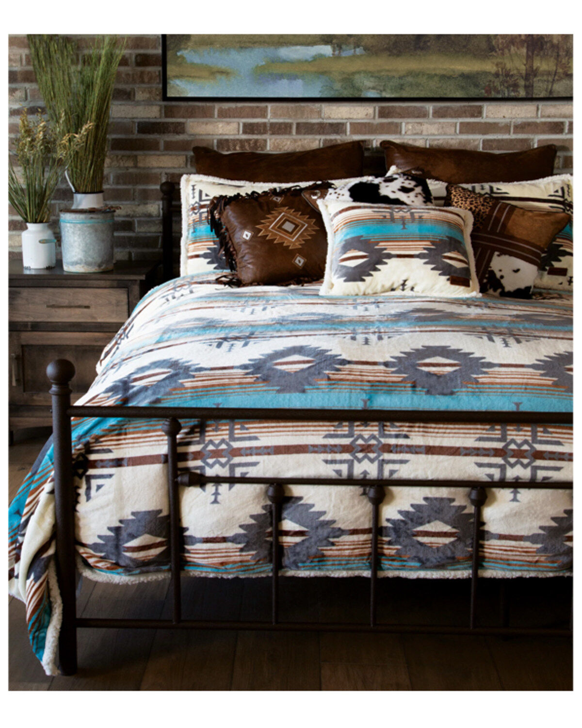 Carstens Home Wrangler Lone Mountain Plush Set - King Size