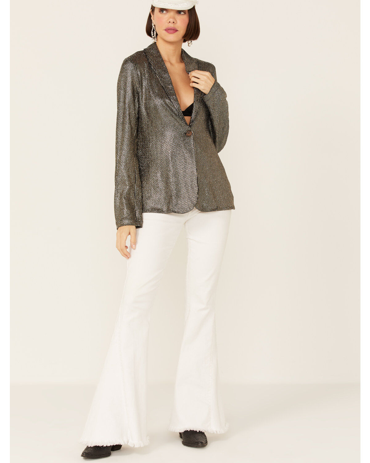 Show Me Your Mumu Women's Disco Glitz Felix Blazer