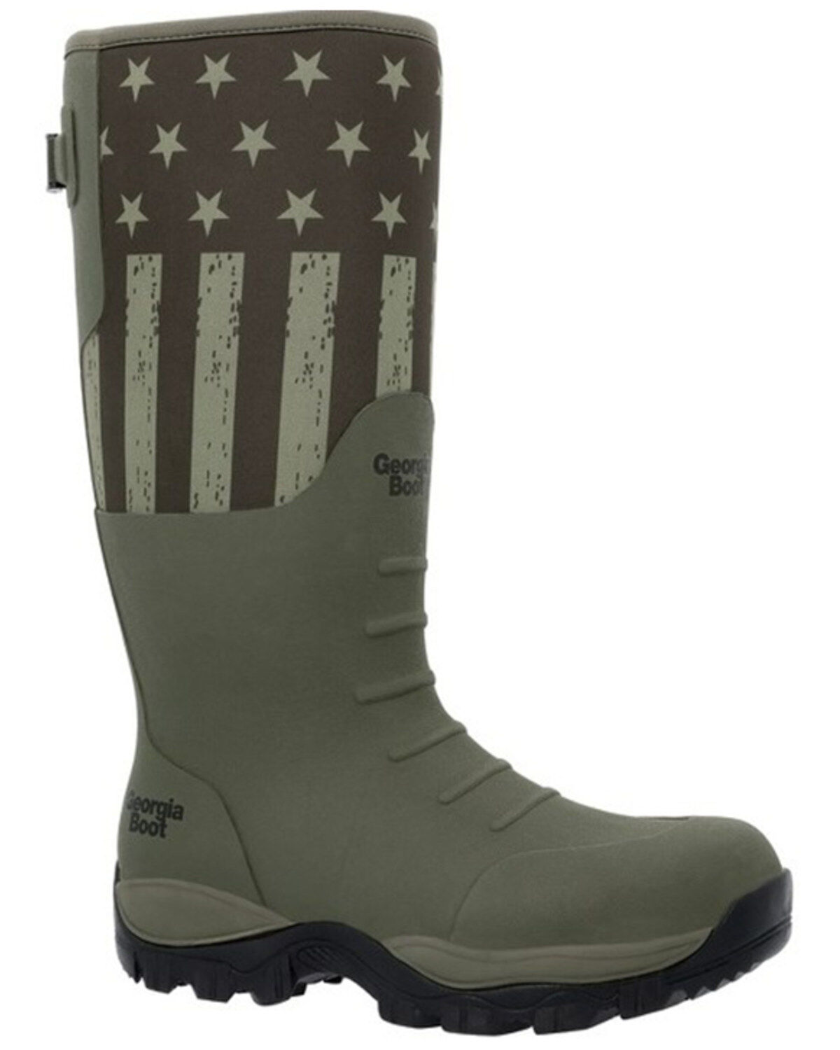 Georgia Boot Men's GBR Patriotic Rubber Pull On Work Boots - Soft Toe