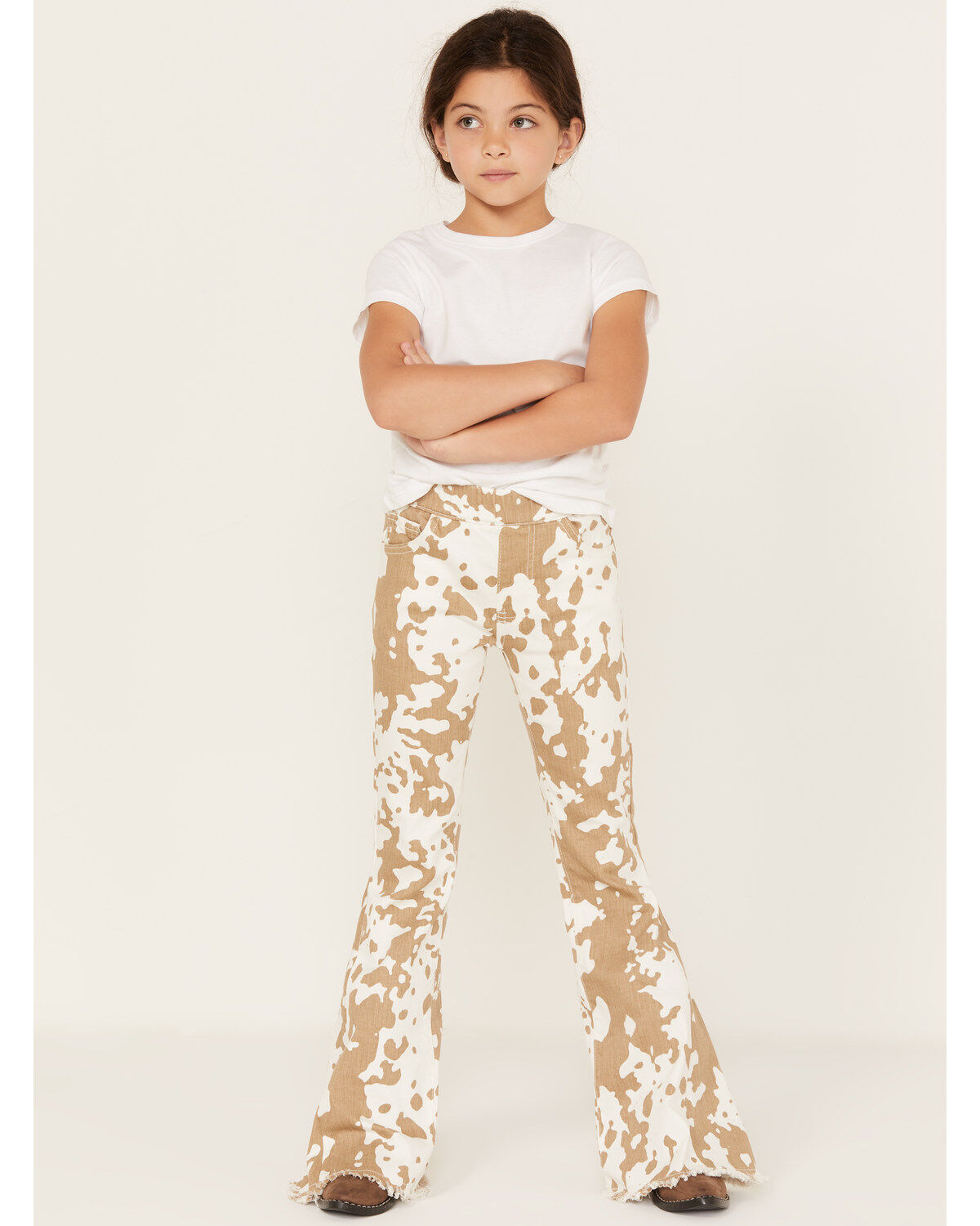 Saint & Hearts Girls' Cowhide Print Pull On Flare Pants 1 157809-saint-amp-hearts-girls-cowhide-print-pull-on-flare-pants-1.jpg