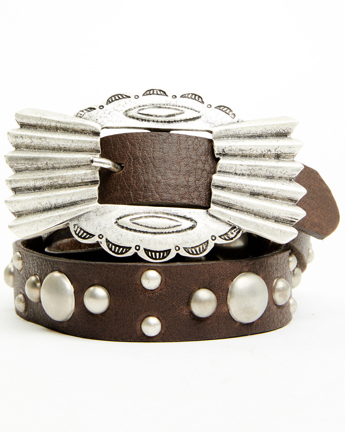 Tasha Polizzi Women's Alamo Studded Buckle Belt