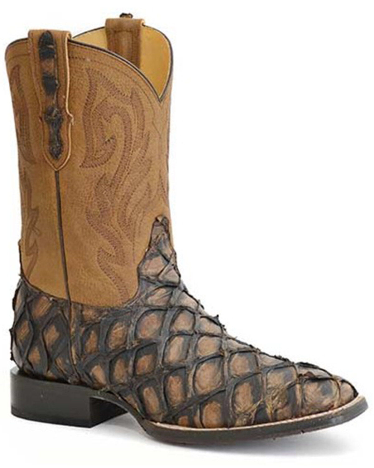 Stetson Men's Predator Pirarucu Vamp Exotic Western Boots - Wide Square Toe 1 161167-stetson-men-s-predator-pirarucu-vamp-exotic-western-boots-wide-square-toe-1.jpg