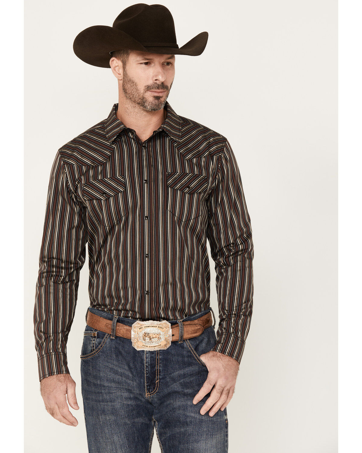 Gibson Men's Hideout Striped Long Sleeve Snap Western Shirt 1 162165-gibson-men-s-hideout-striped-long-sleeve-snap-western-shirt-1.jpg