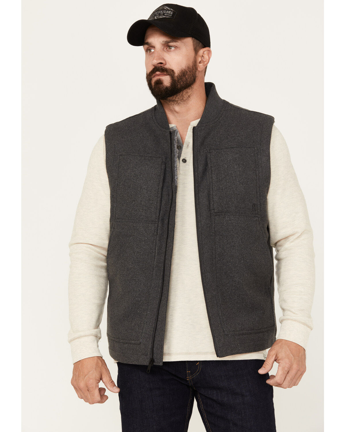 Brothers and Sons Men's Buffalo Check Wool Zip Vest 1 163192-brothers-and-sons-men-s-buffalo-check-wool-zip-vest-1.jpg