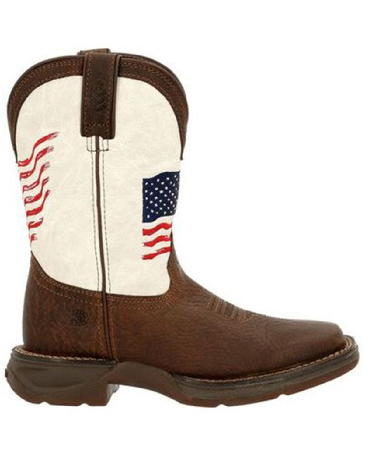 Durango Boys' Rebel Distressed Flag Western Boots - Square Toe
