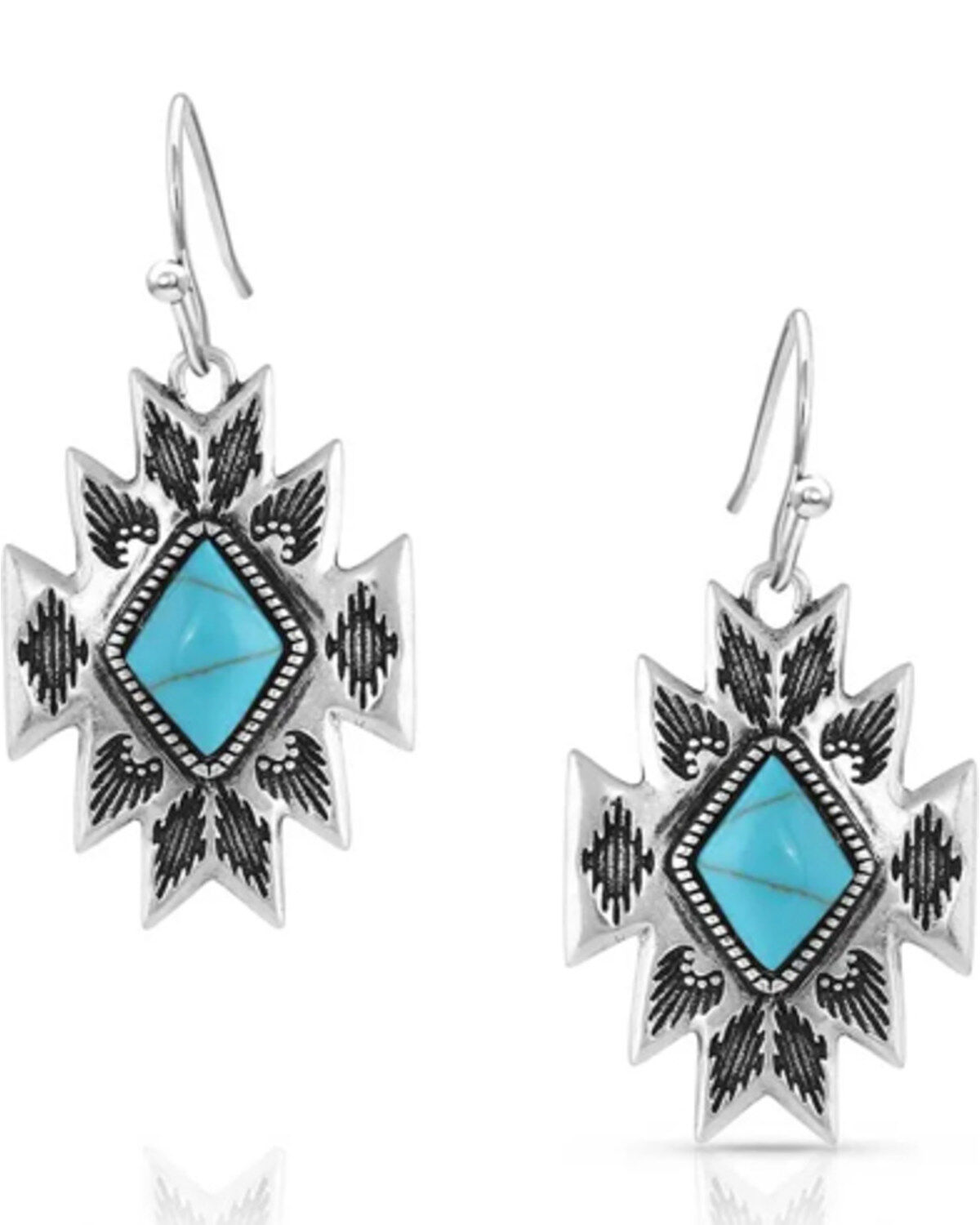 Montana Silversmiths Women's Turquoise Star Pendant Earrings 1 163562-montana-silversmiths-women-s-turquoise-star-pendant-earrings-1.jpg