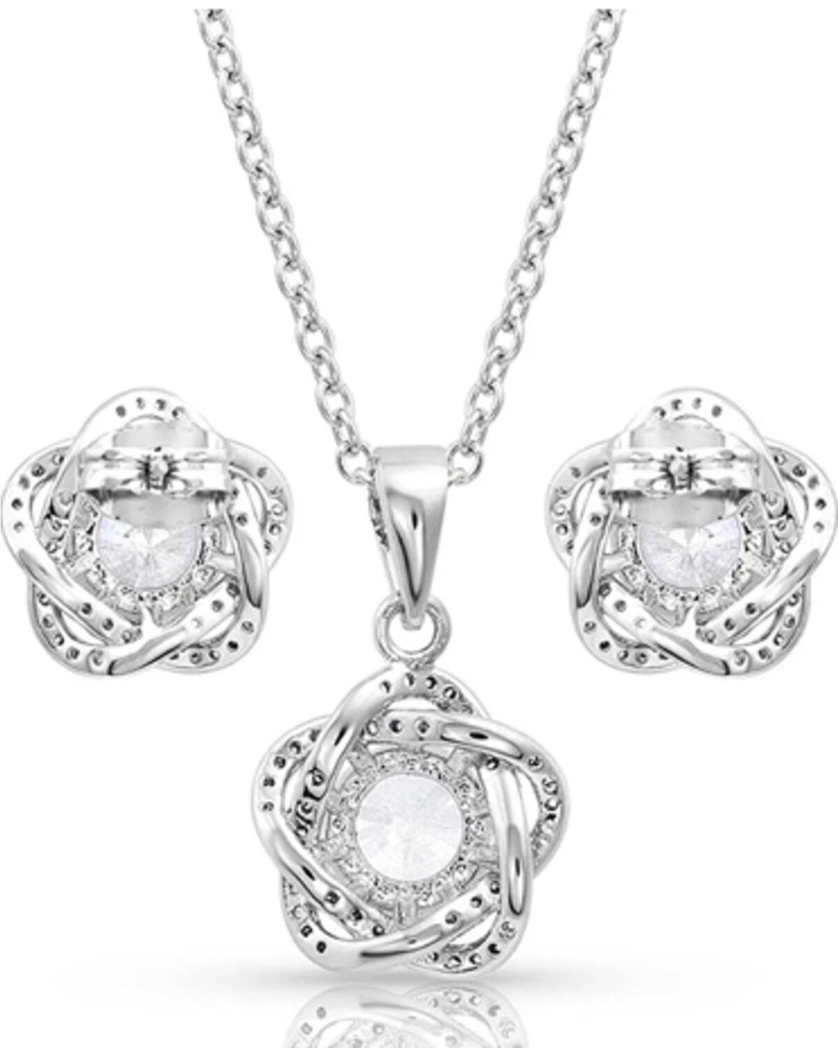 Montana Silversmiths Women's Starlight Flower Jewelry Set - 2 Piece