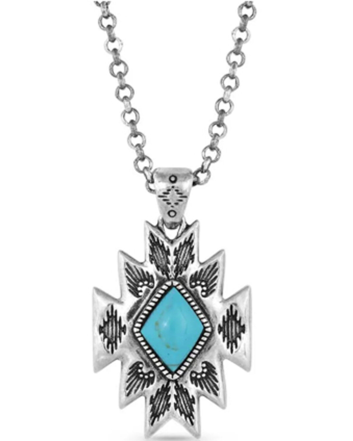 Montana Silversmiths Women's Turquoise Star Pendant Necklace
