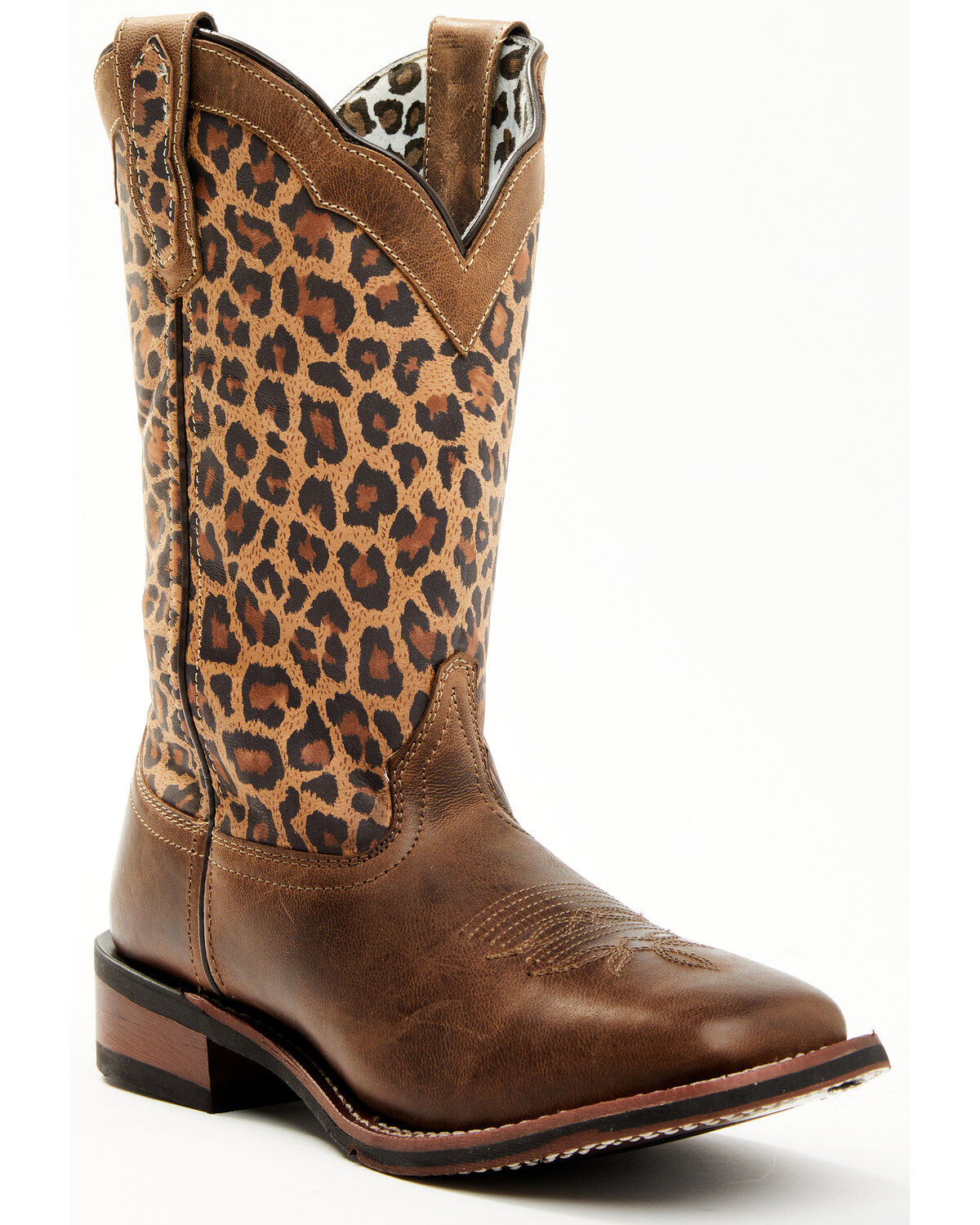 Laredo Women's Leopard Print Western Performance Boots - Broad Square Toe 1 164072-laredo-women-s-leopard-print-western-performance-boots-broad-square-toe-1.jpg