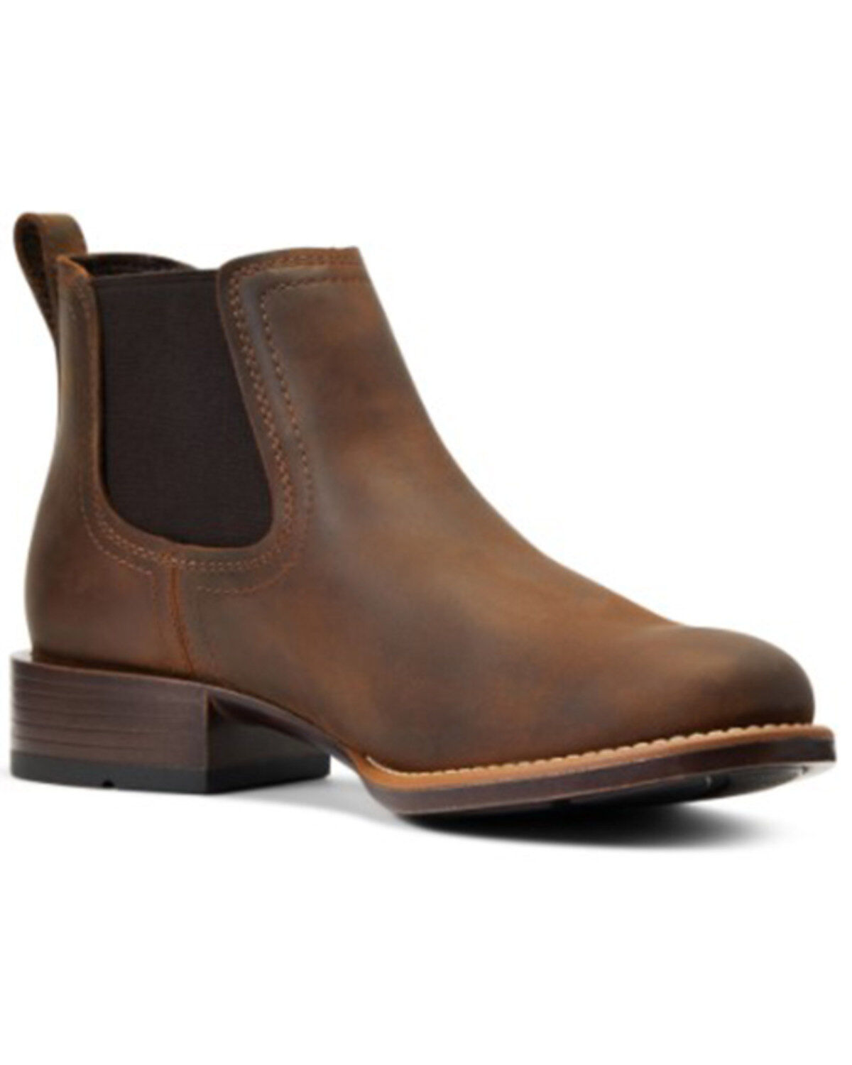 Ariat Men's Booker Distressed Brown Ultra Full-Grain Leather Ankle Boot - Round Toe 1 165423-ariat-men-s-booker-distressed-brown-ultra-full-grain-leather-ankle-boot-round-toe-1.jpg