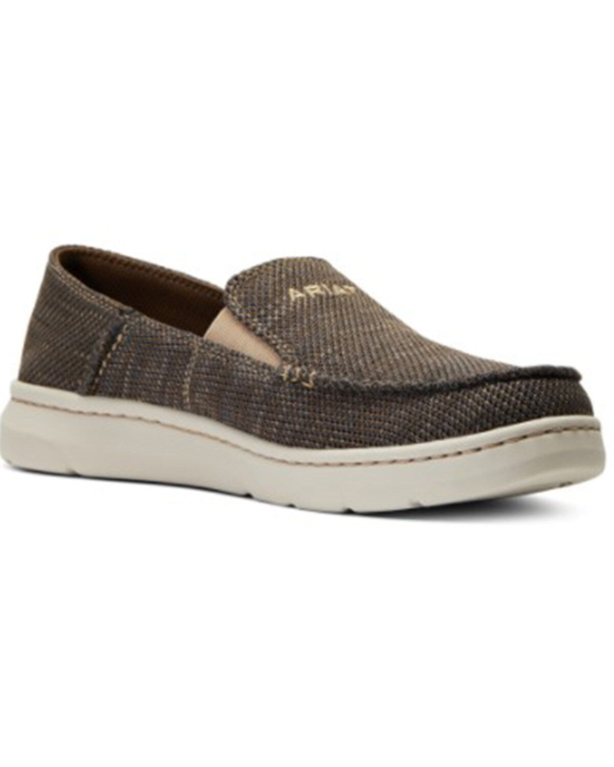 Ariat Men's Heather Brown Hilo 360 Canvas Slip-On Casual Shoe - Moc Toe 1 165543-ariat-men-s-heather-brown-hilo-360-canvas-slip-on-casual-shoe-moc-toe-1.jpg