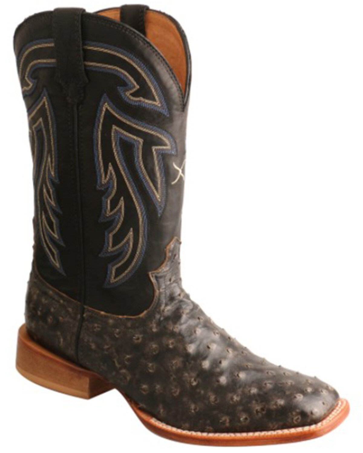 Twistex X Men's Ruff Stock Fill-Quill Ostrich Vamp Exotic Western Boot - Broad Square Toe 1 166291-twistex-x-men-s-ruff-stock-fill-quill-ostrich-vamp-exotic-western-boot-broad-square-toe-1.jpg