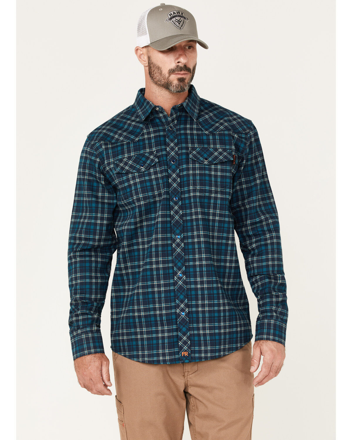 Cody James Men's FR Plaid Print Long Sleeve Snap Work Shirt 1 170012-cody-james-men-s-fr-plaid-print-long-sleeve-snap-work-shirt-1.jpg