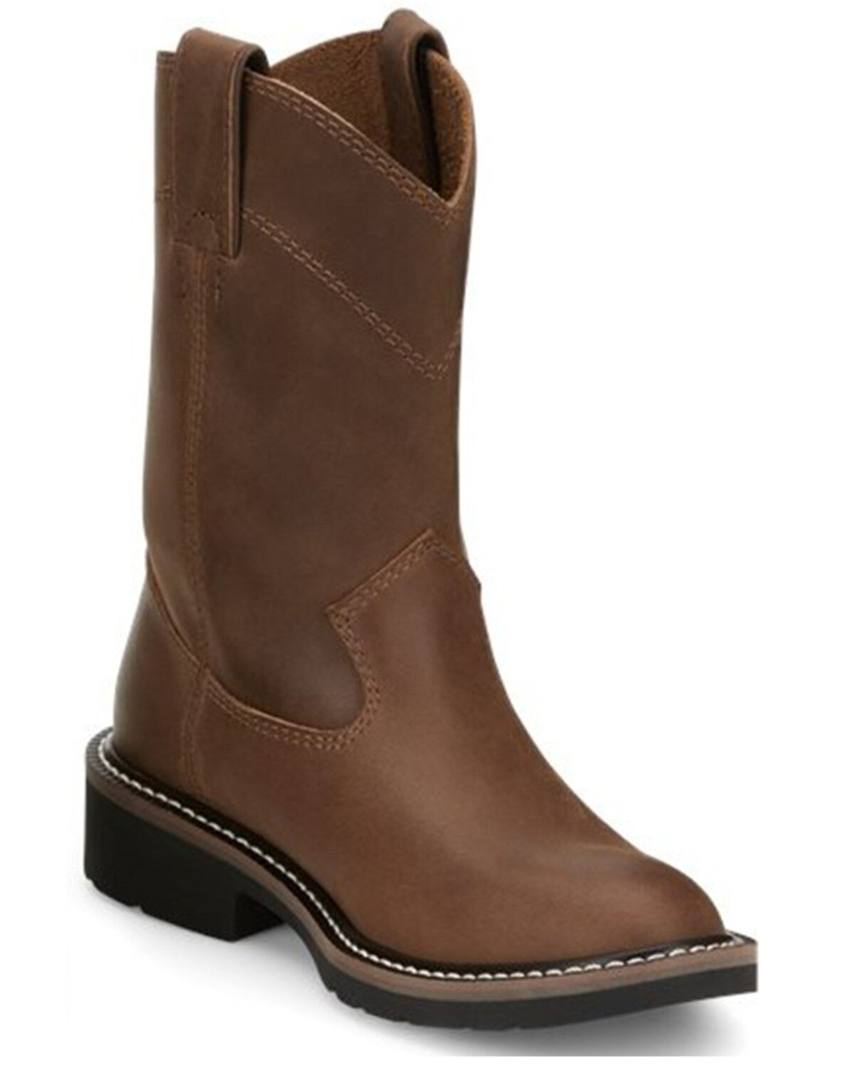 Justin Boys' Roper Western Boots - Round Toe