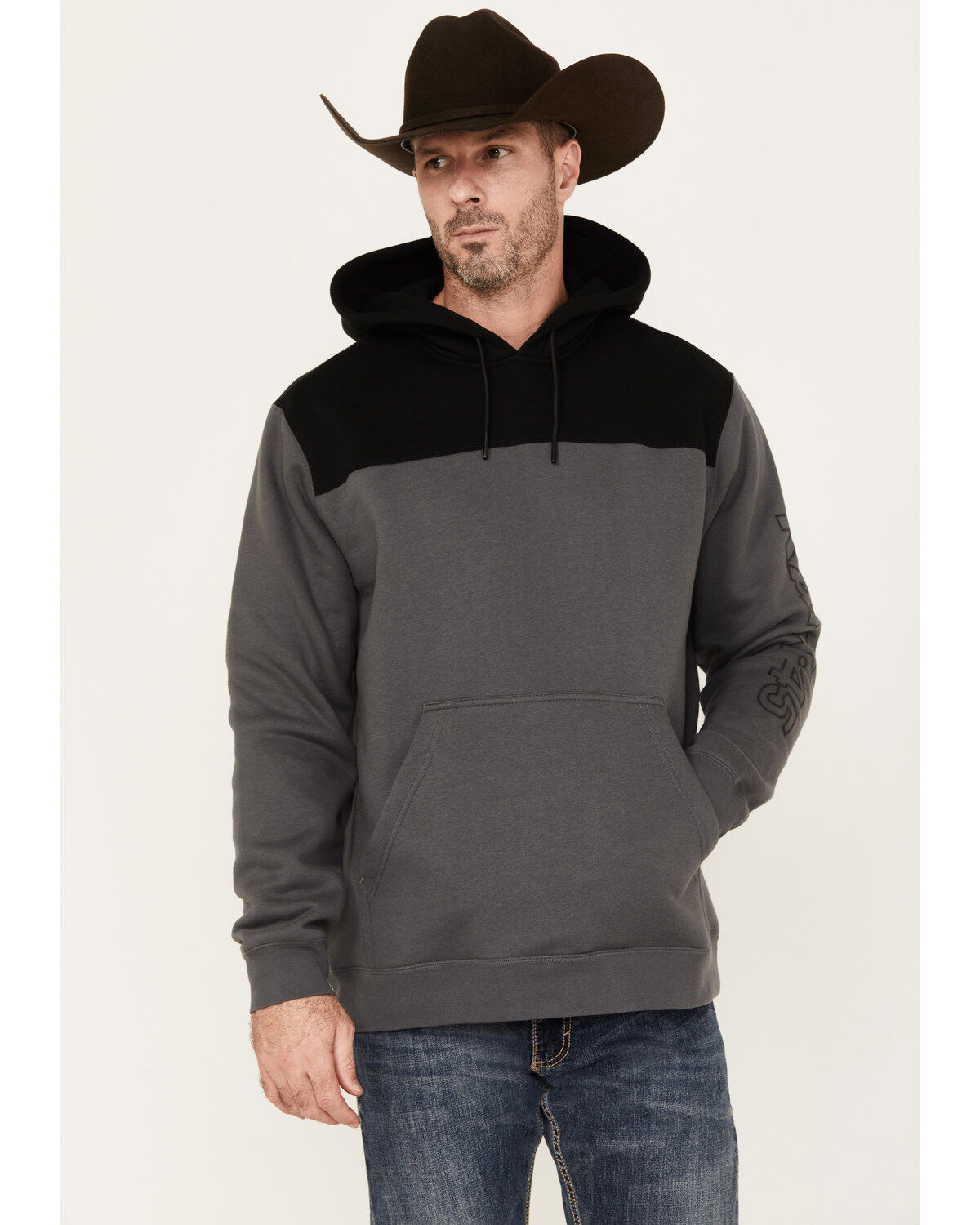 RANK 45&reg; Men's Reflective Sleeve Hooded Sweatshirt