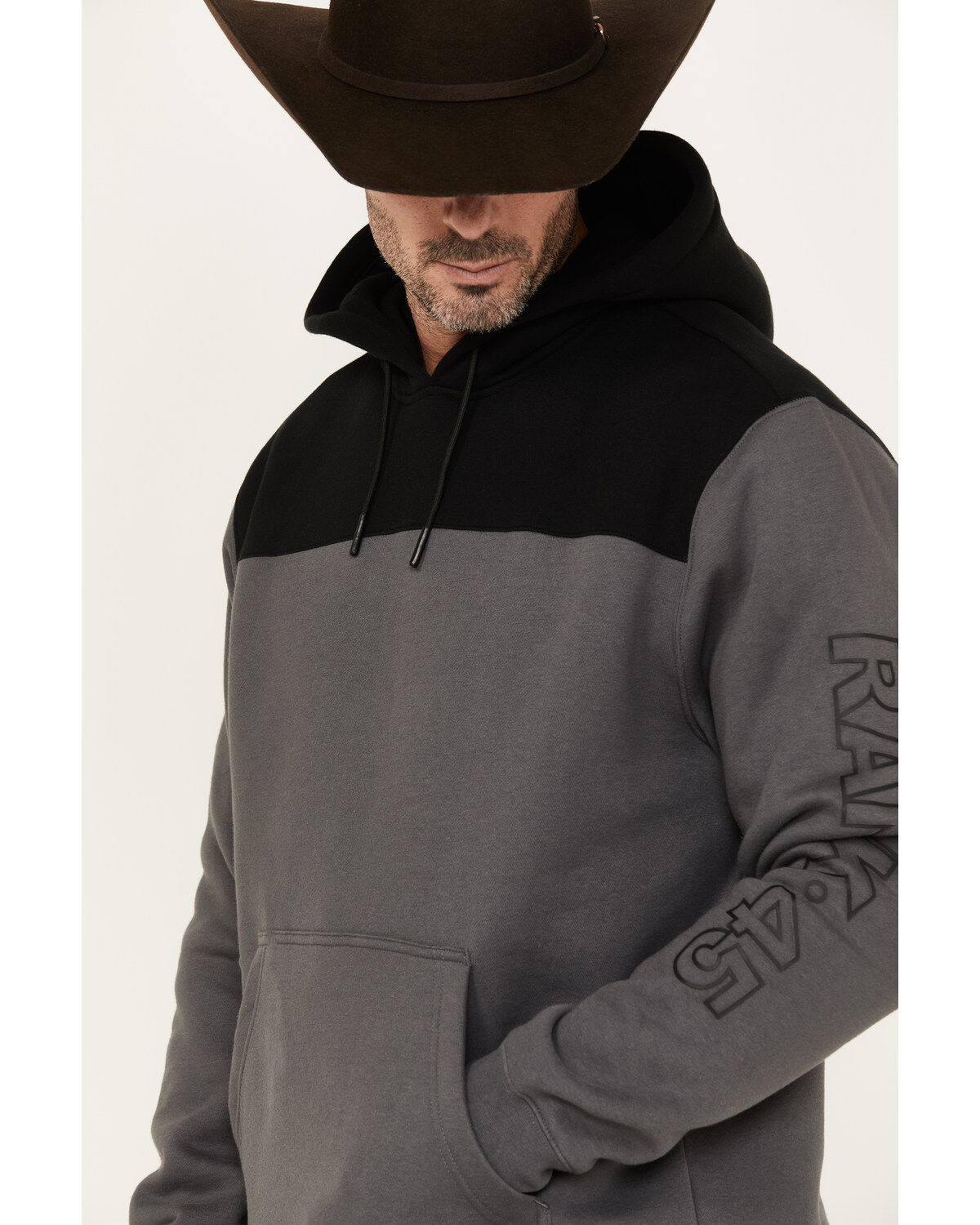RANK 45&reg; Men's Reflective Sleeve Hooded Sweatshirt