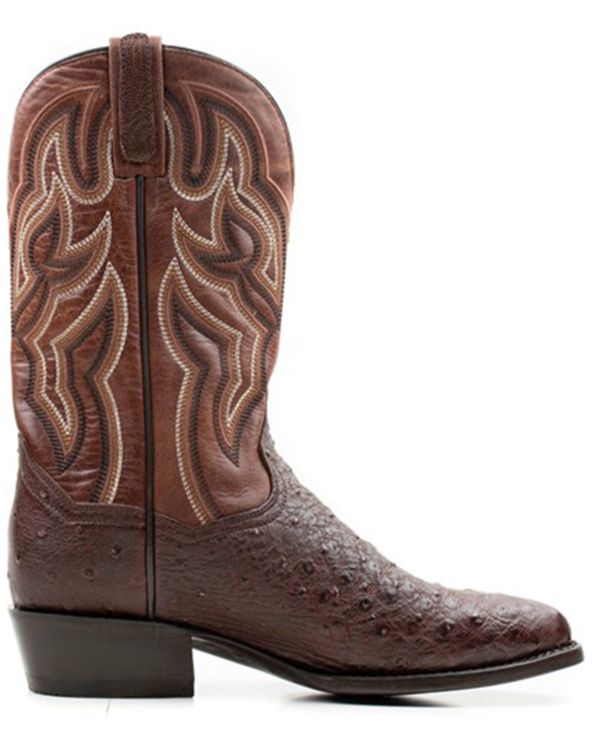 Dan Post Men's 12 Hand Ostrich Quill Exotic Western Boots - Round Toe