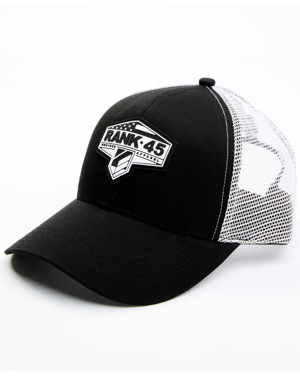 RANK 45&reg; Men's Flag Shield Graphic Mesh-Back Ball Cap