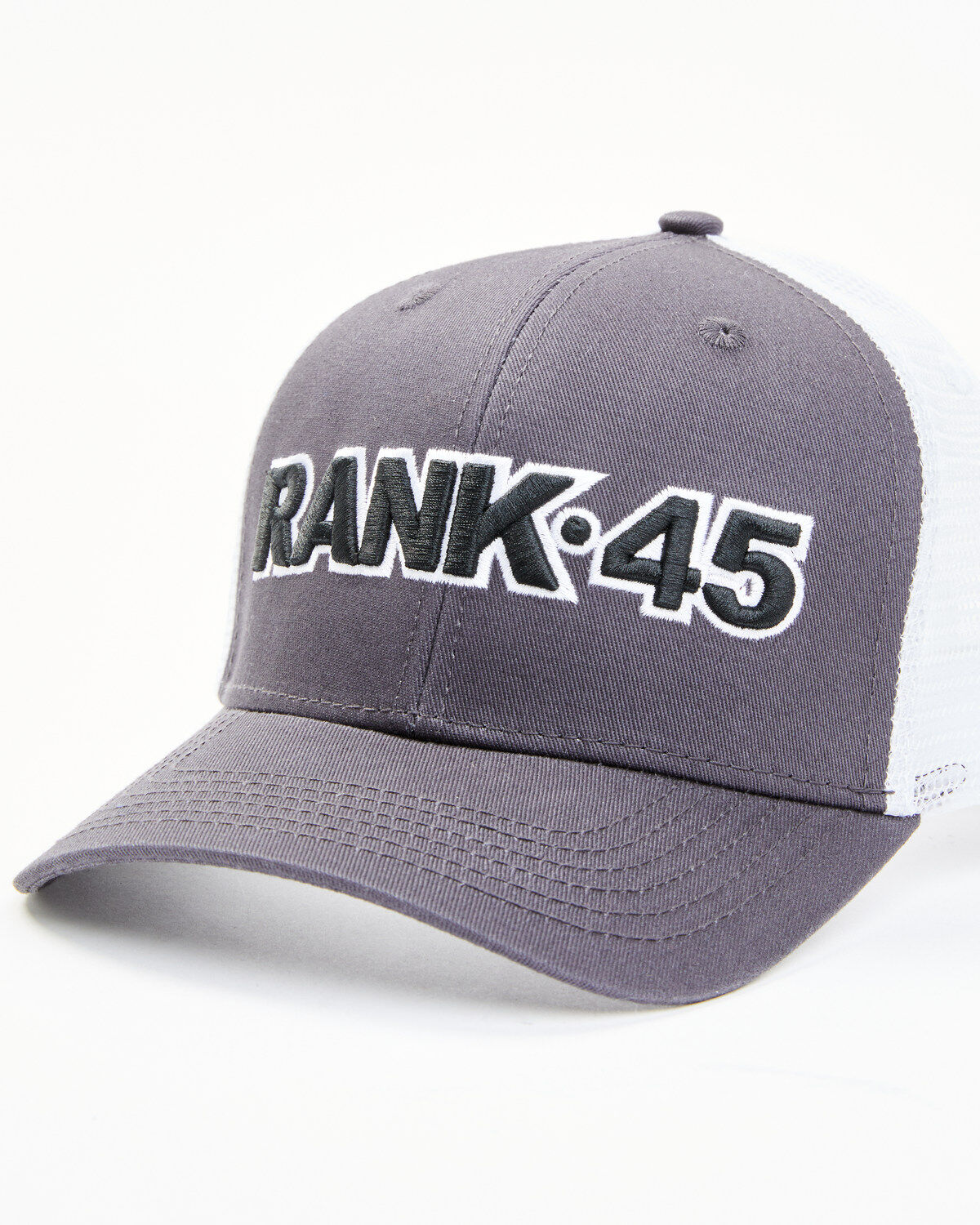 RANK 45&reg; Men's Embroidered Logo Mesh-Back Ball Cap