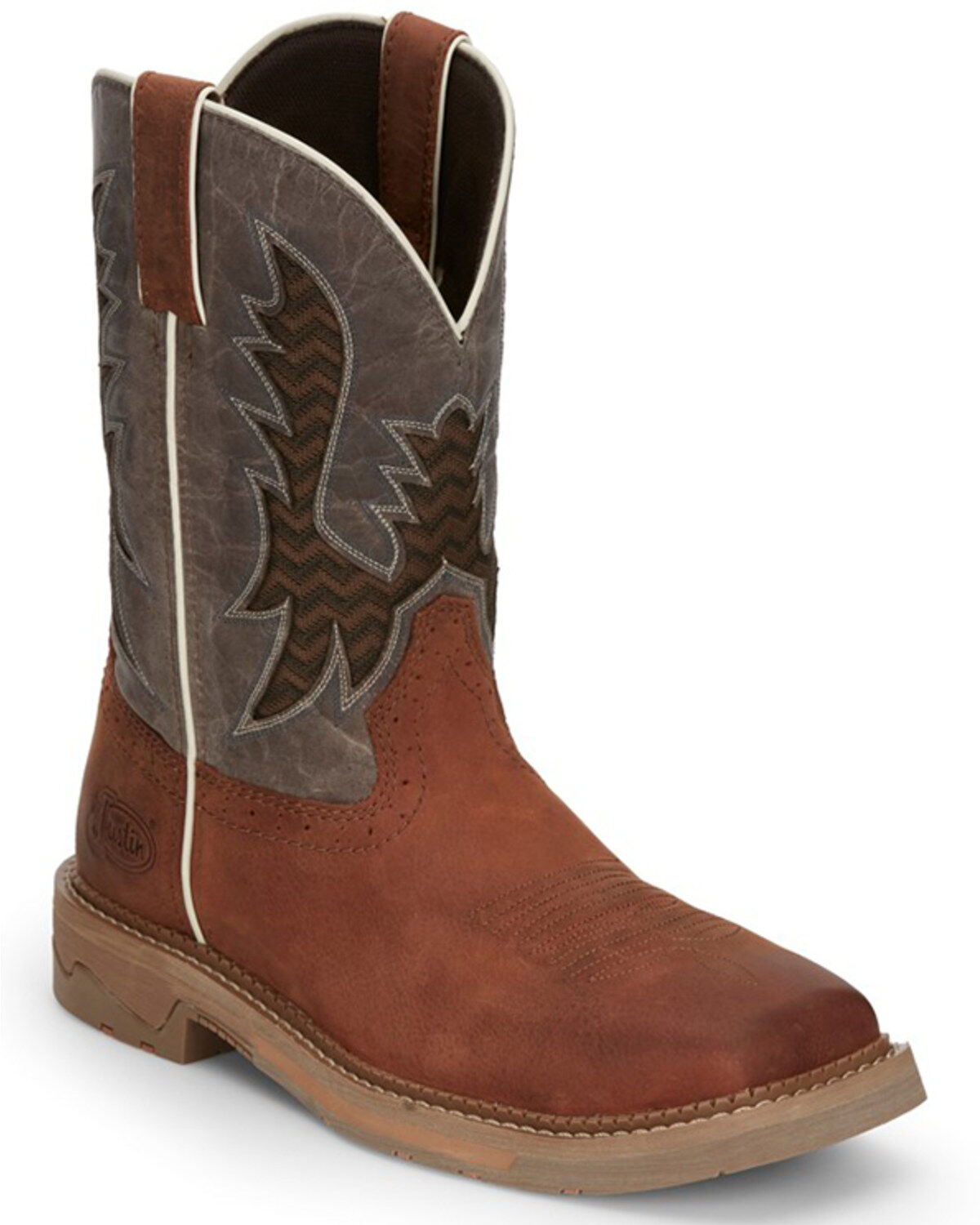 Justin Men's Bolt Redwood Pull On Soft Work Boots - Square Toe 1 174631-justin-men-s-bolt-redwood-pull-on-soft-work-boots-square-toe-1.jpg