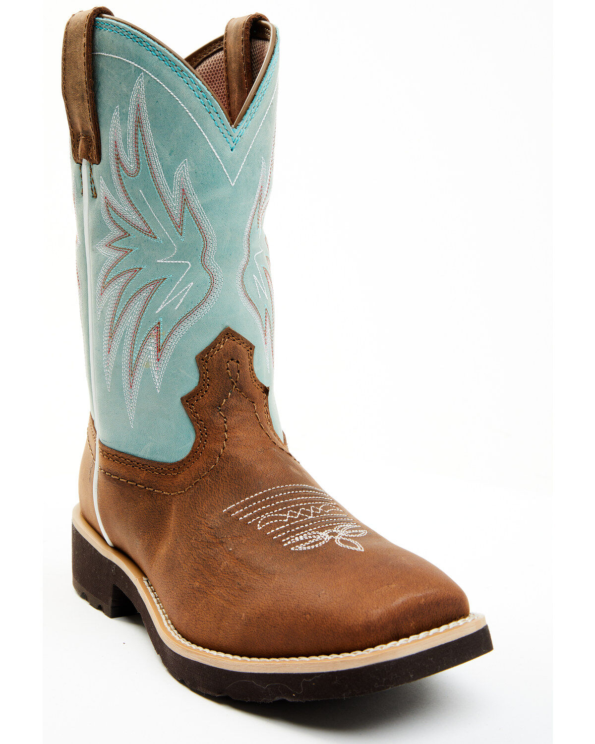 RANK 45® Women's Contrast Shaft Performance Leather Western Boots - Broad Square Toe 1 175576-rank-45-reg-women-s-contrast-shaft-performance-leather-western-boots-broad-square-toe-1.jpg