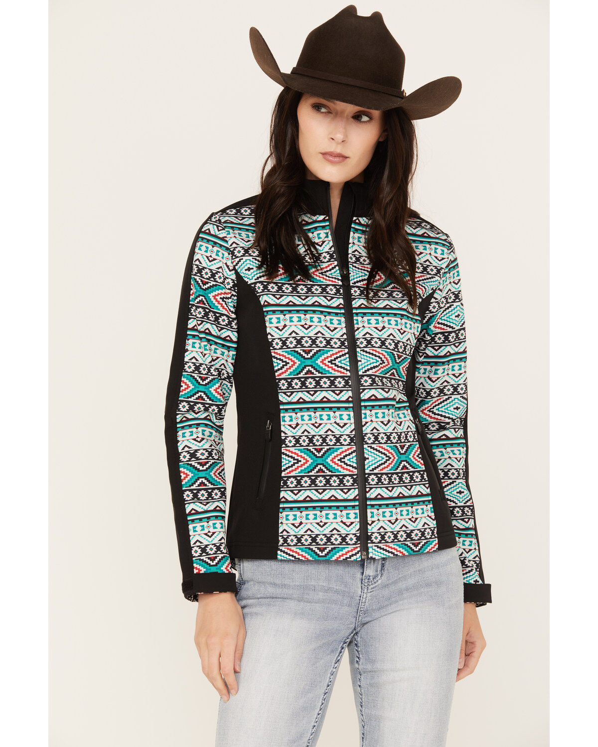 RANK 45® Women's Atha Geo Print Softshell Jacket 1 175673-rank-45-reg-women-s-atha-geo-print-softshell-jacket-1.jpg