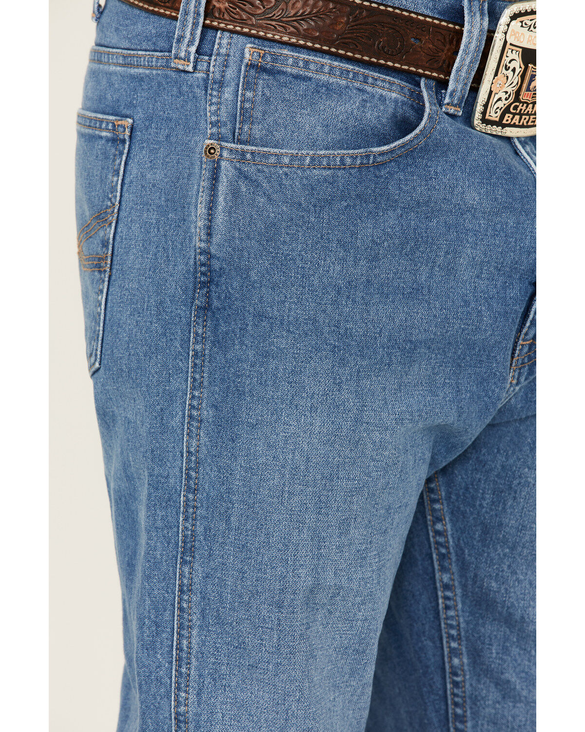 Blue Ranchwear Men's Bronc Rider Wash Dillon Regular Straight Denim Jeans
