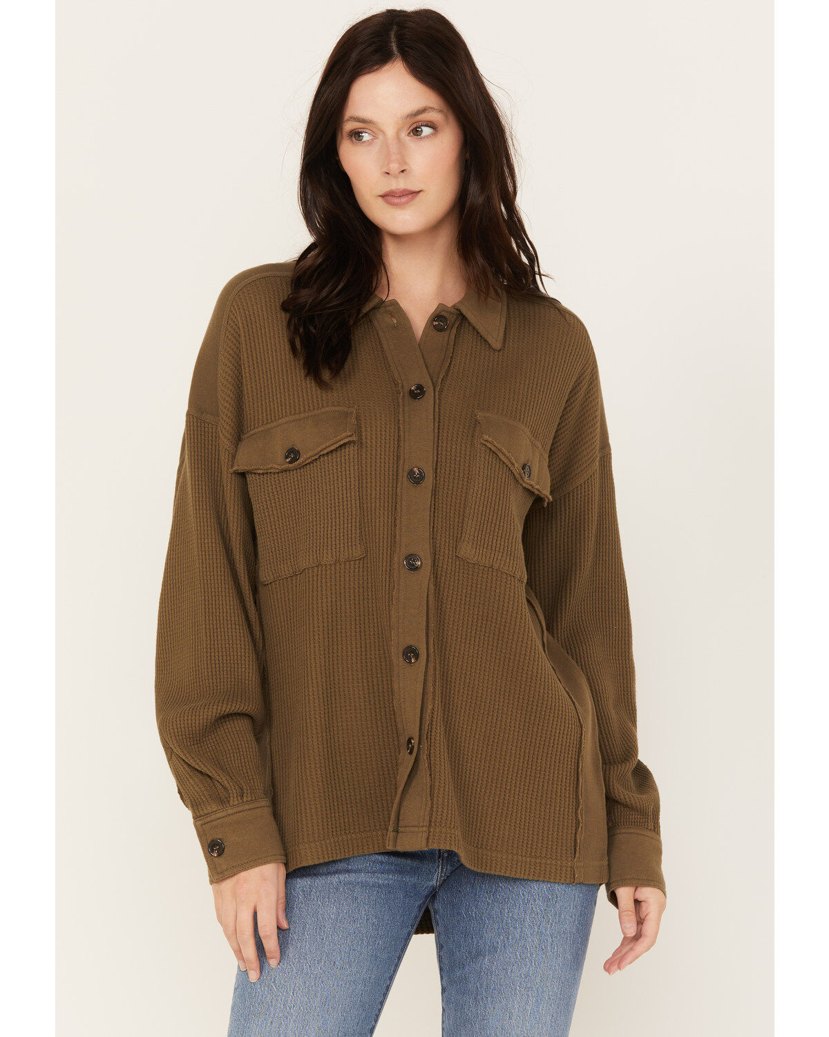 Cleo + Wolf Women's Waffle Knit Shacket 1 177584-cleo-wolf-women-s-waffle-knit-shacket-1.jpg