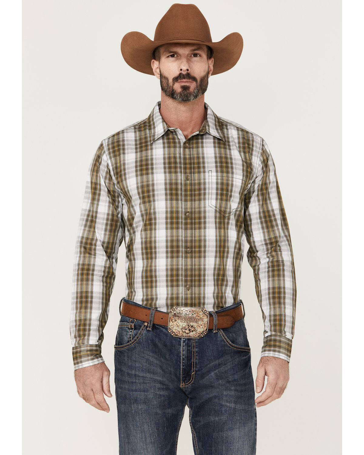 Gibson Men's Station Plaid Long Sleeve Button-Down Western Shirt 1 177706-gibson-men-s-station-plaid-long-sleeve-button-down-western-shirt-1.jpg