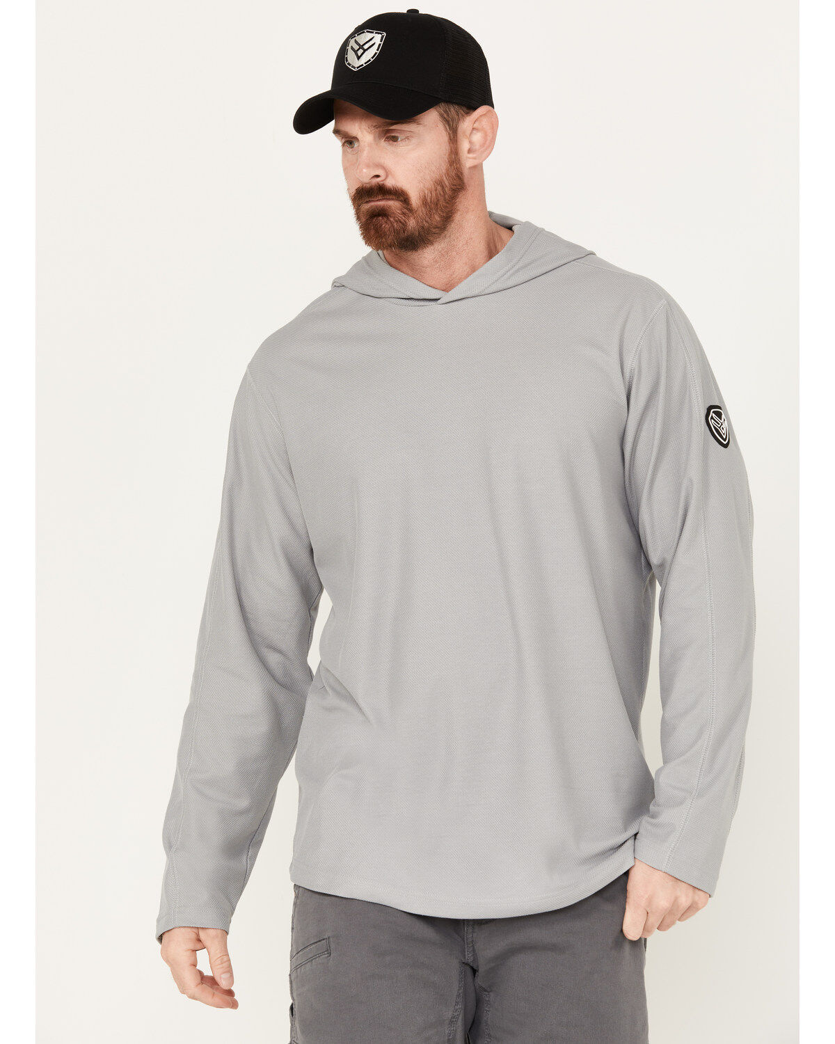 Hawx Men's UPF Long Sleeve Hooded Work Shirt