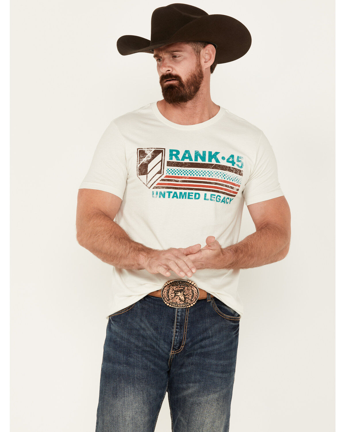 RANK 45&reg; Men's Untamed Logo Short Sleeve Graphic T-Shirt