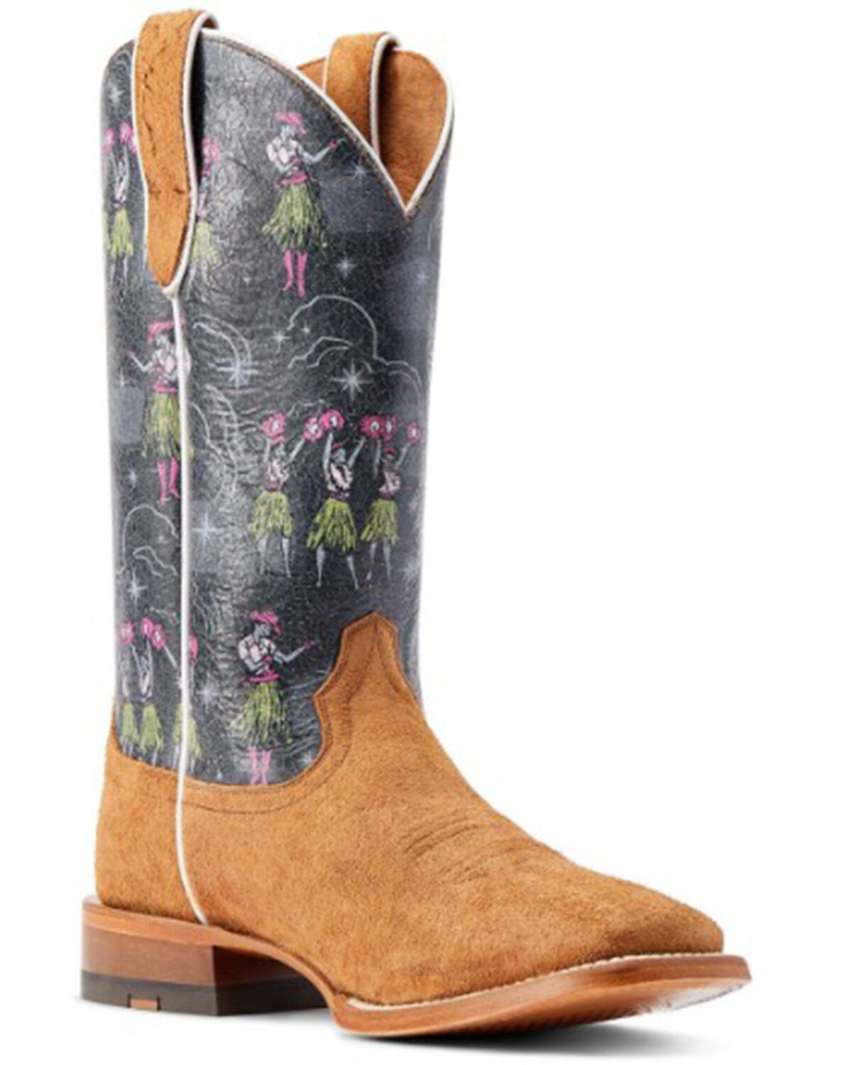 Ariat Men's Frontier Aloha Roughout Western Boots - Broad Square Toe