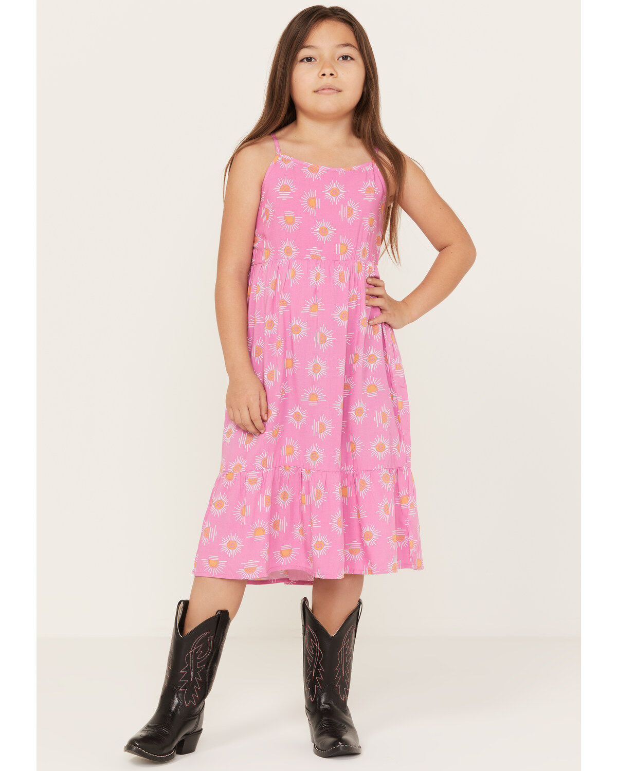 Wrangler Girls' Sunburst Print Sleeveless Midi Dress 1 188846-wrangler-girls-sunburst-print-sleeveless-midi-dress-1.jpg