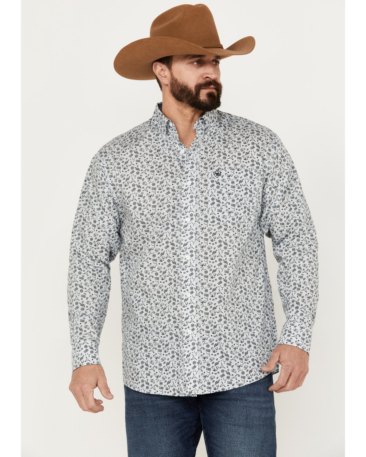 Ariat Men's Fortune Classic Fit Button Down Long Sleeve Western Shirt 1 189858-ariat-men-s-fortune-classic-fit-button-down-long-sleeve-western-shirt-1.jpg