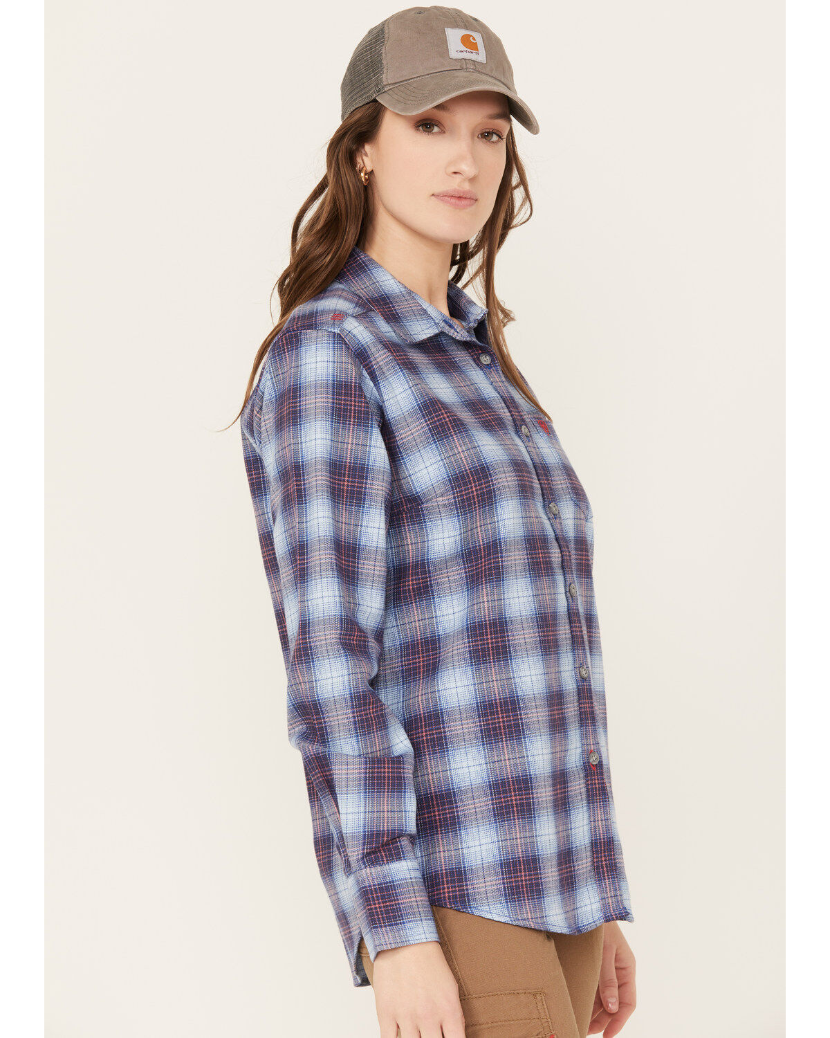 Ariat Women's FR Plaid Print Long Sleeve Button Down Work Shirt 1 190368-ariat-women-s-fr-plaid-print-long-sleeve-button-down-work-shirt-1.jpg