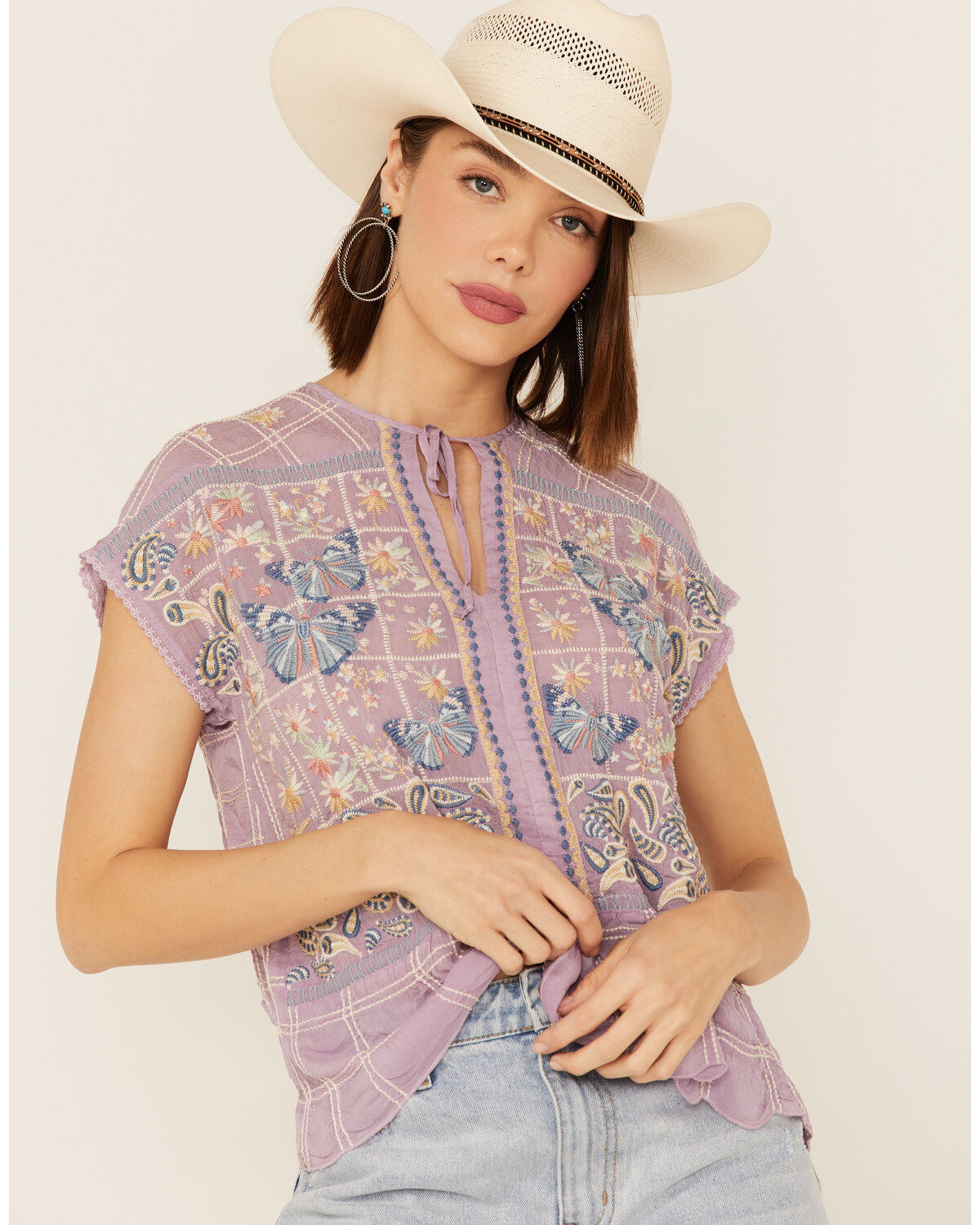 Johnny Was Women's Paise Blouse