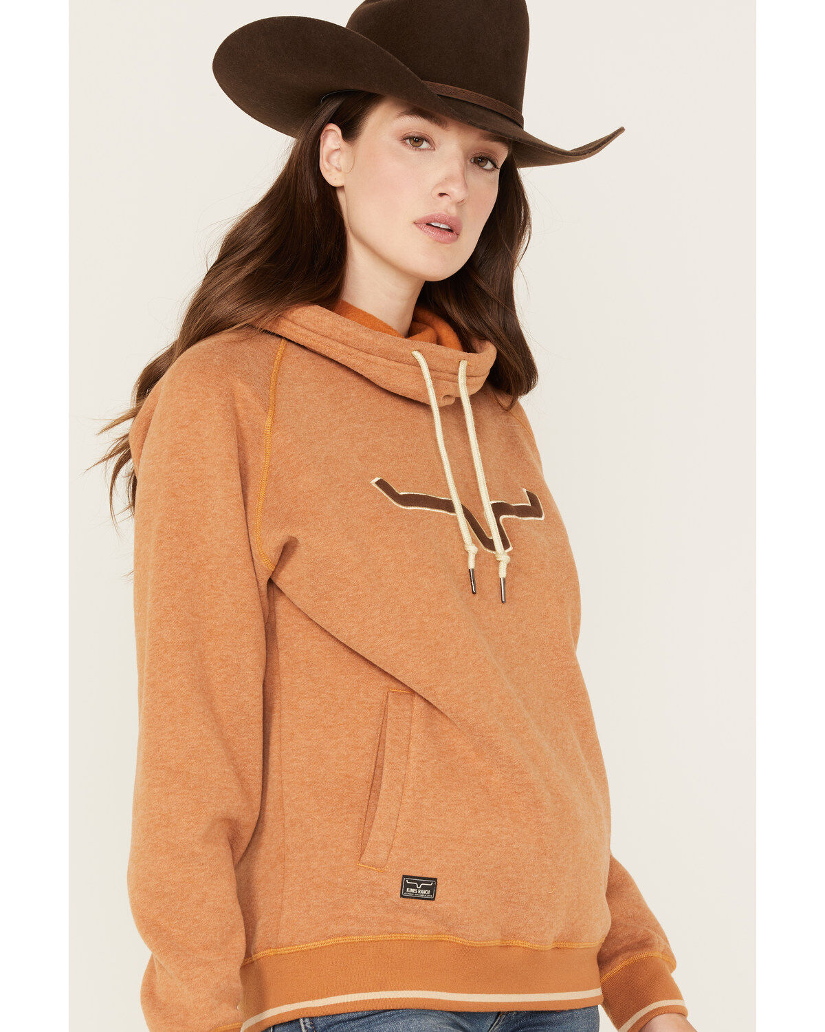 Kimes Ranch Women's Two Scoops Logo Pullover Fleece Hoodie
