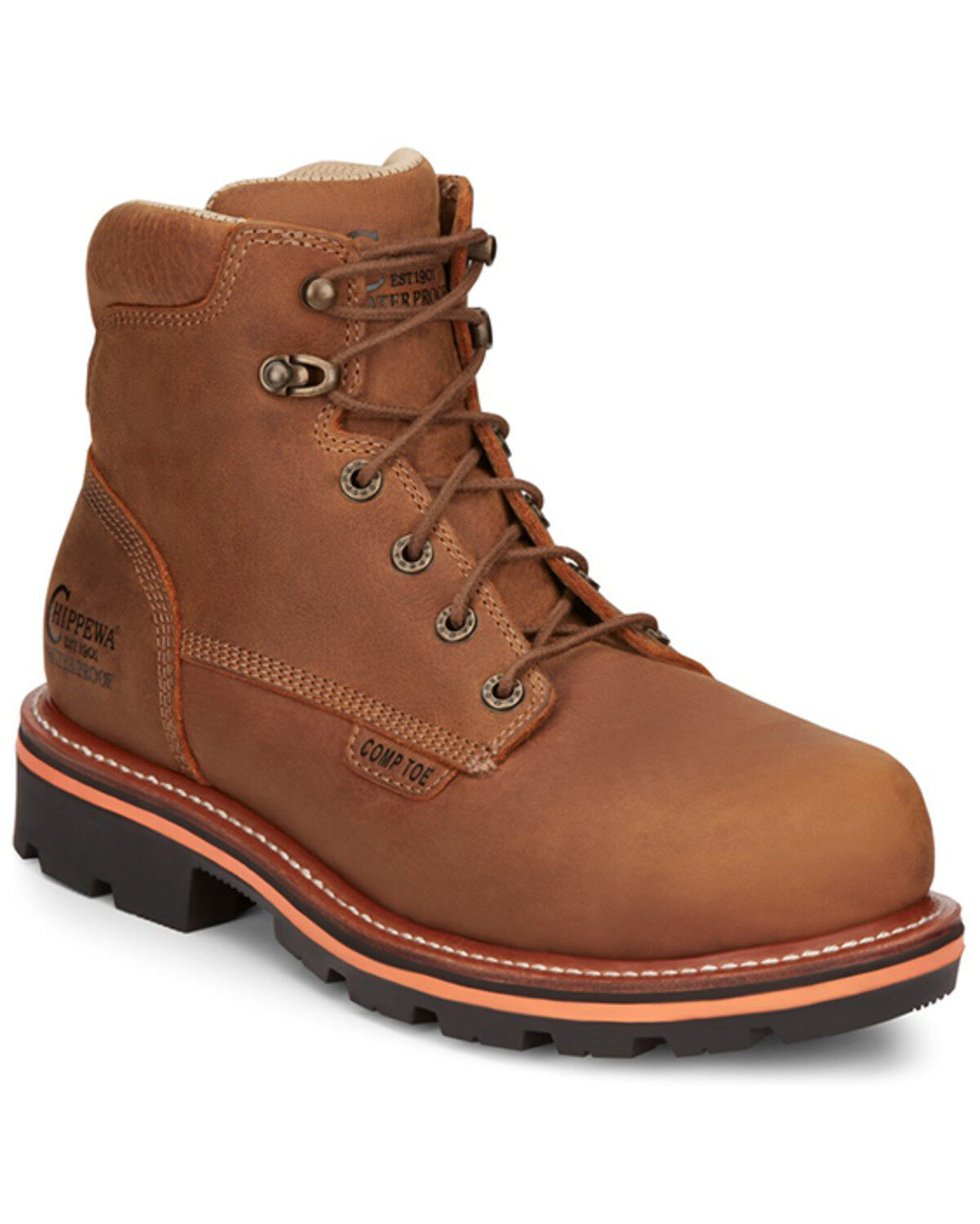 Chippewa Men's Thunderstruck Blonde 6 Lace-Up Waterproof Work Boots - Composite Toe 1 191908-chippewa-men-s-thunderstruck-blonde-6-lace-up-waterproof-work-boots-composite-toe-1.jpg