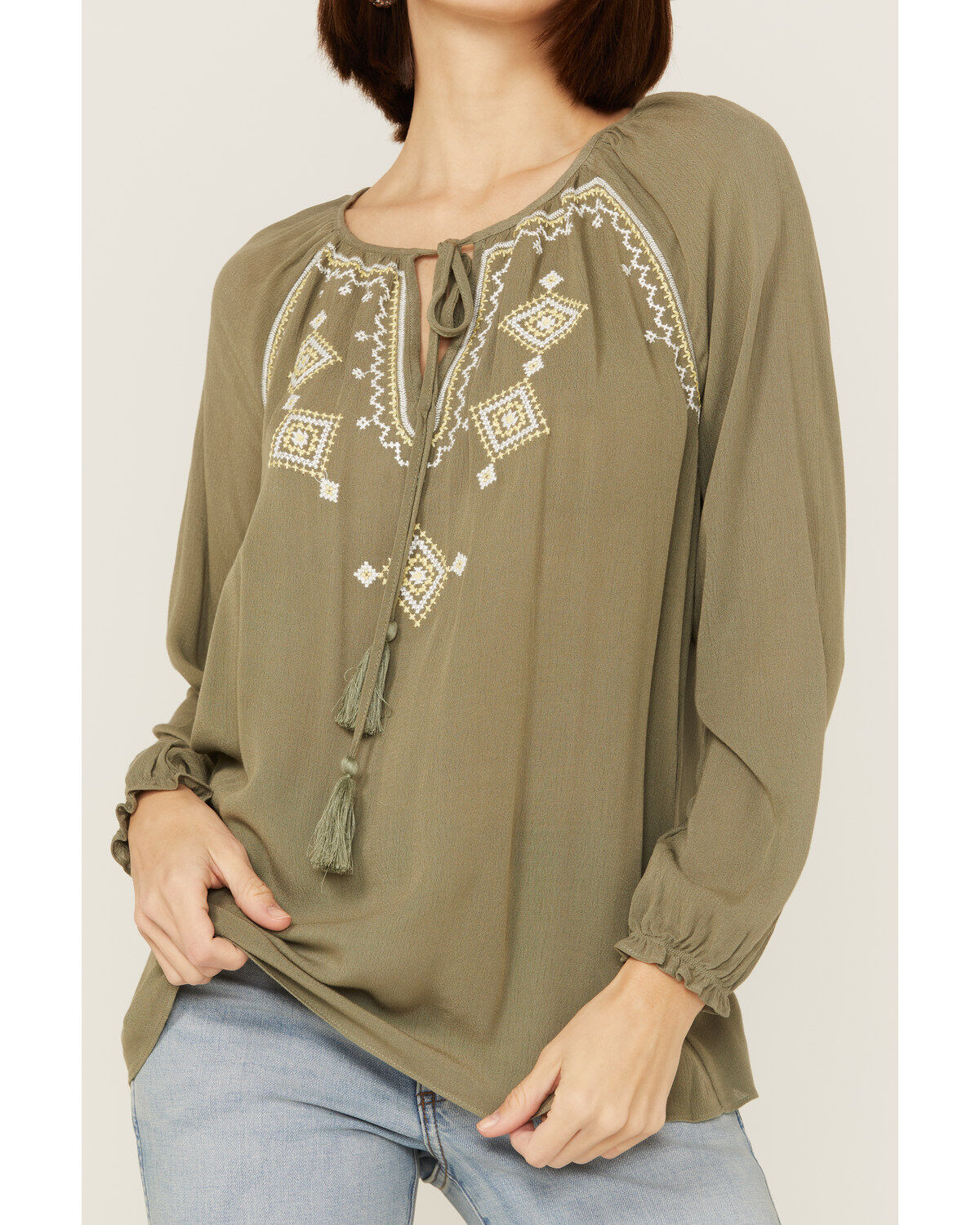 193813-miss-me-women-s-olive-embroidered-southwestern-tassel-top-1.jpg