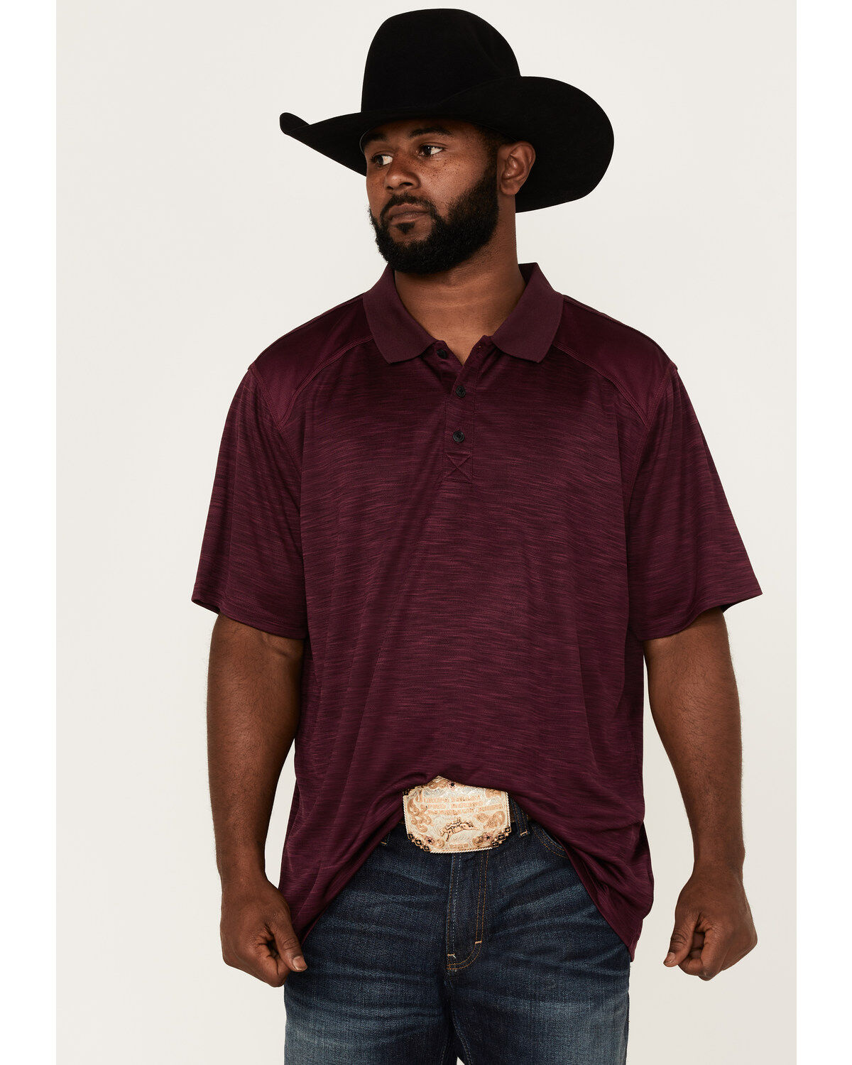 RANK 45® Men's Gazer Textured Solid Short Sleeve Polo Shirt 1 193917-rank-45-reg-men-s-gazer-textured-solid-short-sleeve-polo-shirt-1.jpg