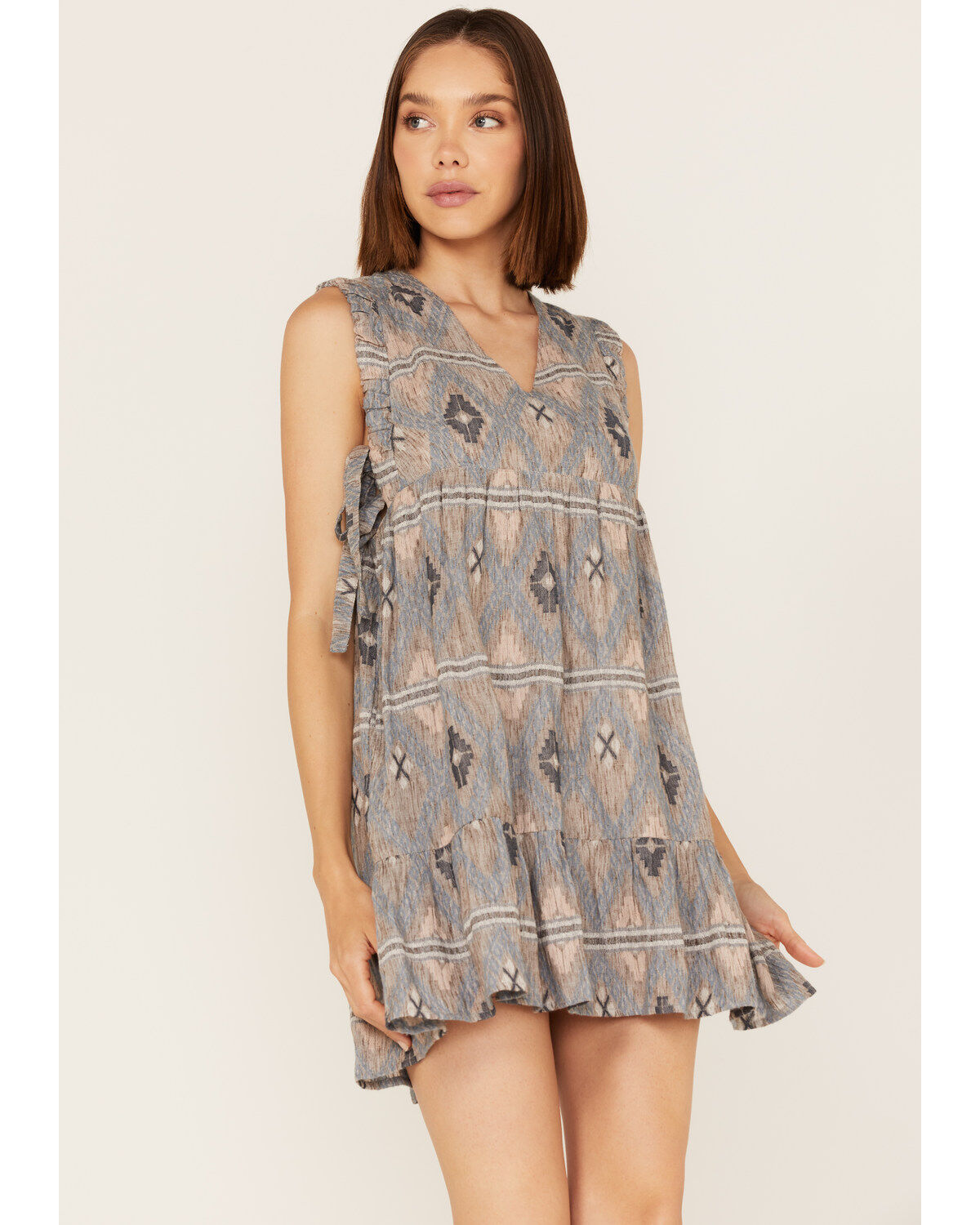 Cleo + Wolf Women's Southwestern Print Tie Mini Dress 1 195711-cleo-wolf-women-s-southwestern-print-tie-mini-dress-1.jpg