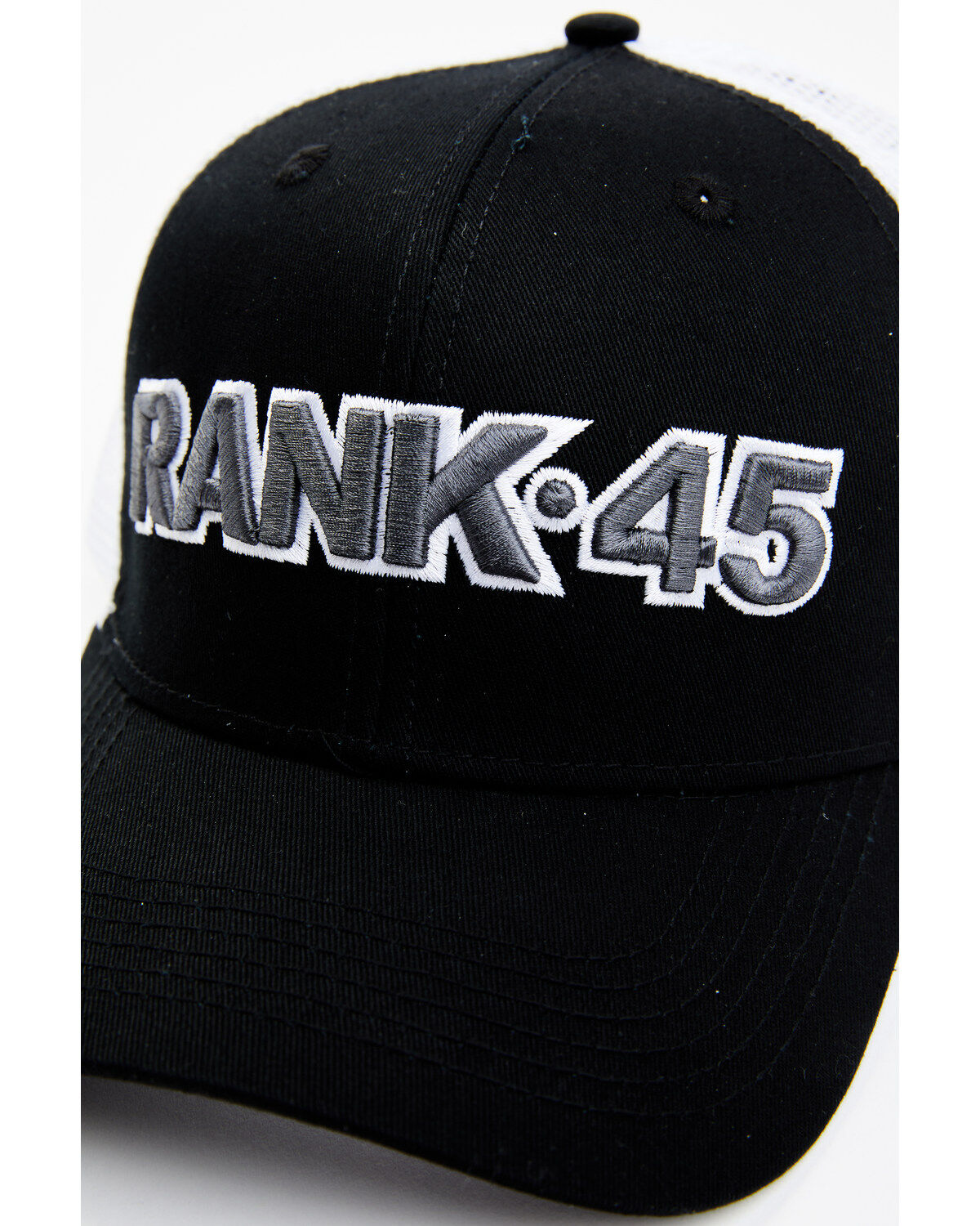 RANK 45&reg; Men's Embroidered Logo Mesh-Back Ball Cap