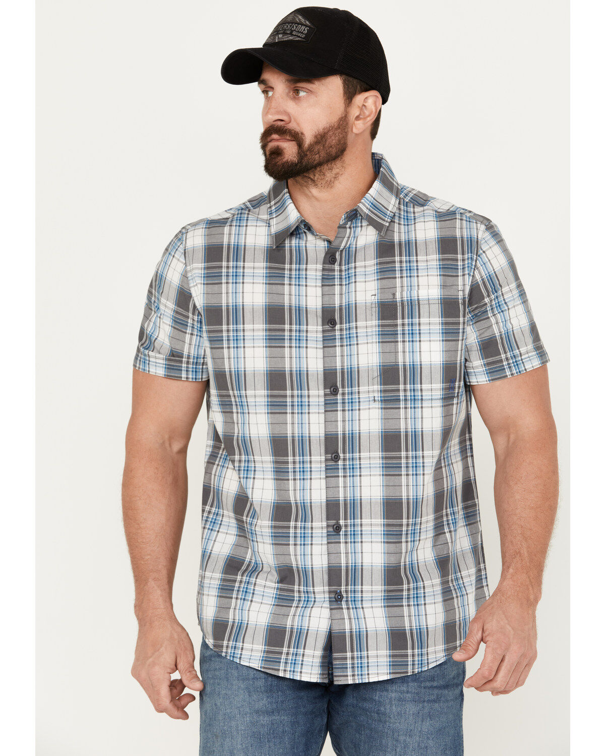 Brothers and Sons Men's Wagoner Plaid Print Short Sleeve Button-Down Western Shirt 1 197179-brothers-and-sons-men-s-wagoner-plaid-print-short-sleeve-button-down-western-shirt-1.jpg