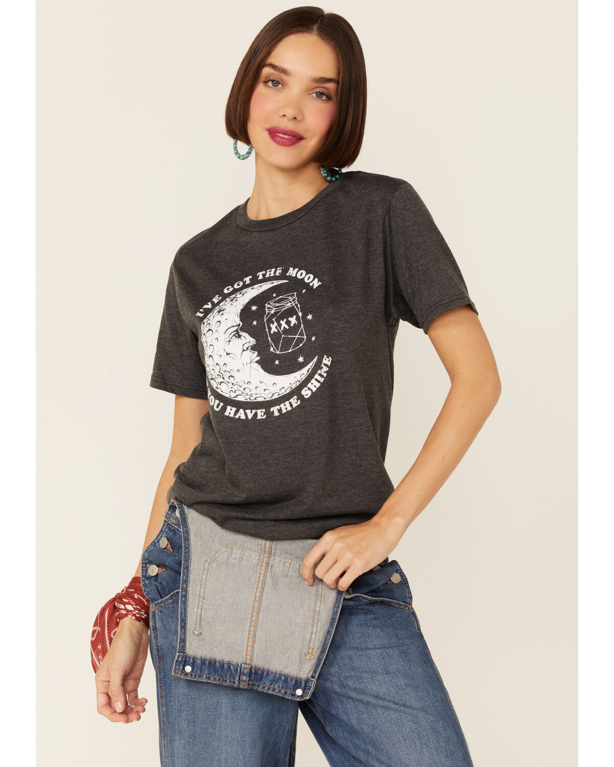 American Highway Women's Short Sleeve Charcoal Gray We Got the Moon if You Have the Shine T-Shirt 1 197605-american-highway-women-s-short-sleeve-charcoal-gray-we-got-the-moon-if-you-have-the-shine-t-shirt-1.jpg