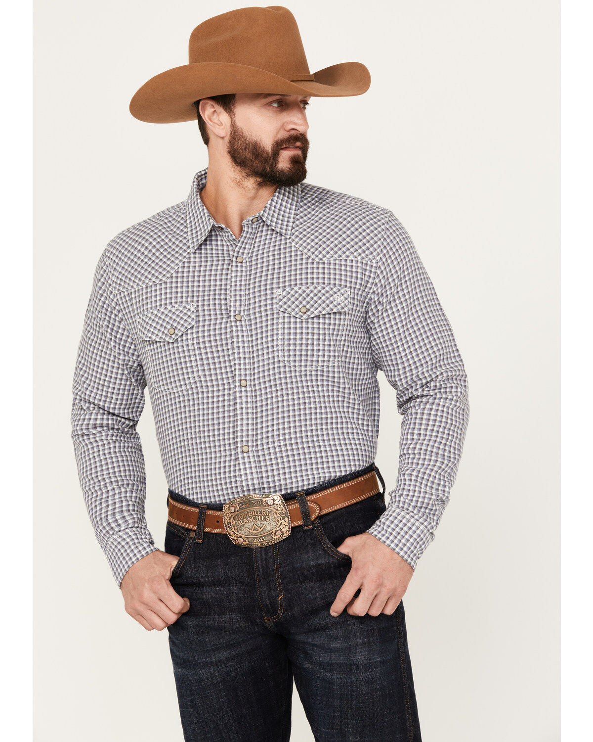 Blue Ranchwear Men's Rawlins Plaid Print Long Sleeve Western Pearl Snap Shirt 1 197942-blue-ranchwear-men-s-rawlins-plaid-print-long-sleeve-western-pearl-snap-shirt-1.jpg