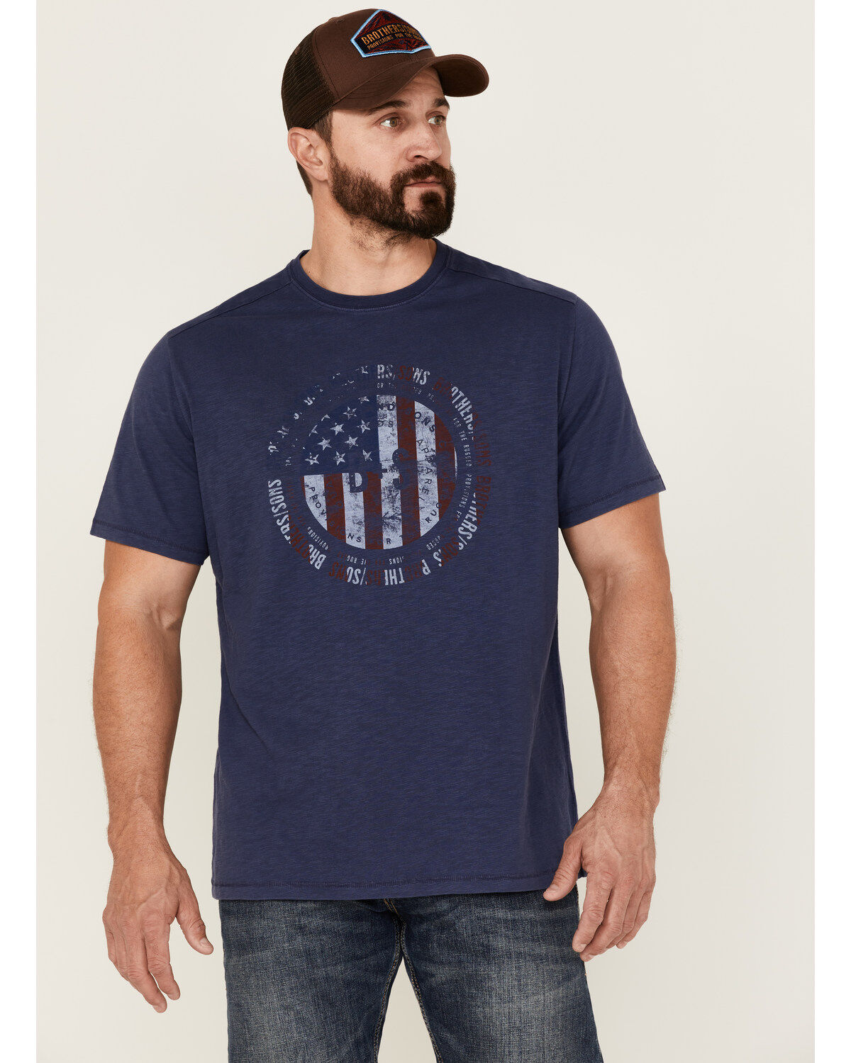 Brothers and Sons Men's Badge Slub Graphic Short Sleeve T-Shirt 1 198341-brothers-and-sons-men-s-badge-slub-graphic-short-sleeve-t-shirt-1.jpg