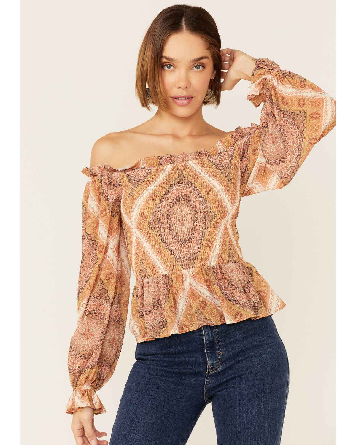 Flying Tomato Women's Boho Print Cold Shoulder Top 1 199108-flying-tomato-women-s-boho-print-cold-shoulder-top-1.jpg